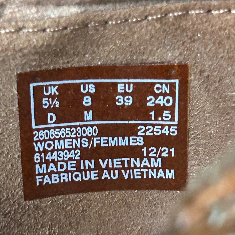 Clarks Collection Leather Mary Jane Shoes Tan Caged Perforated 8M 260656523080